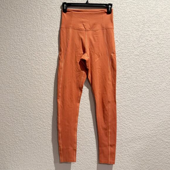 girlfriend collective | burnt orange women’s athletic leggings sz S - Picture 2 of 9